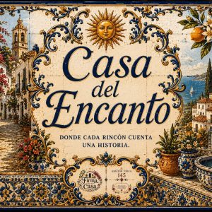 Placa artesanal «Emblema 145» pintada a mano sobre azulejo